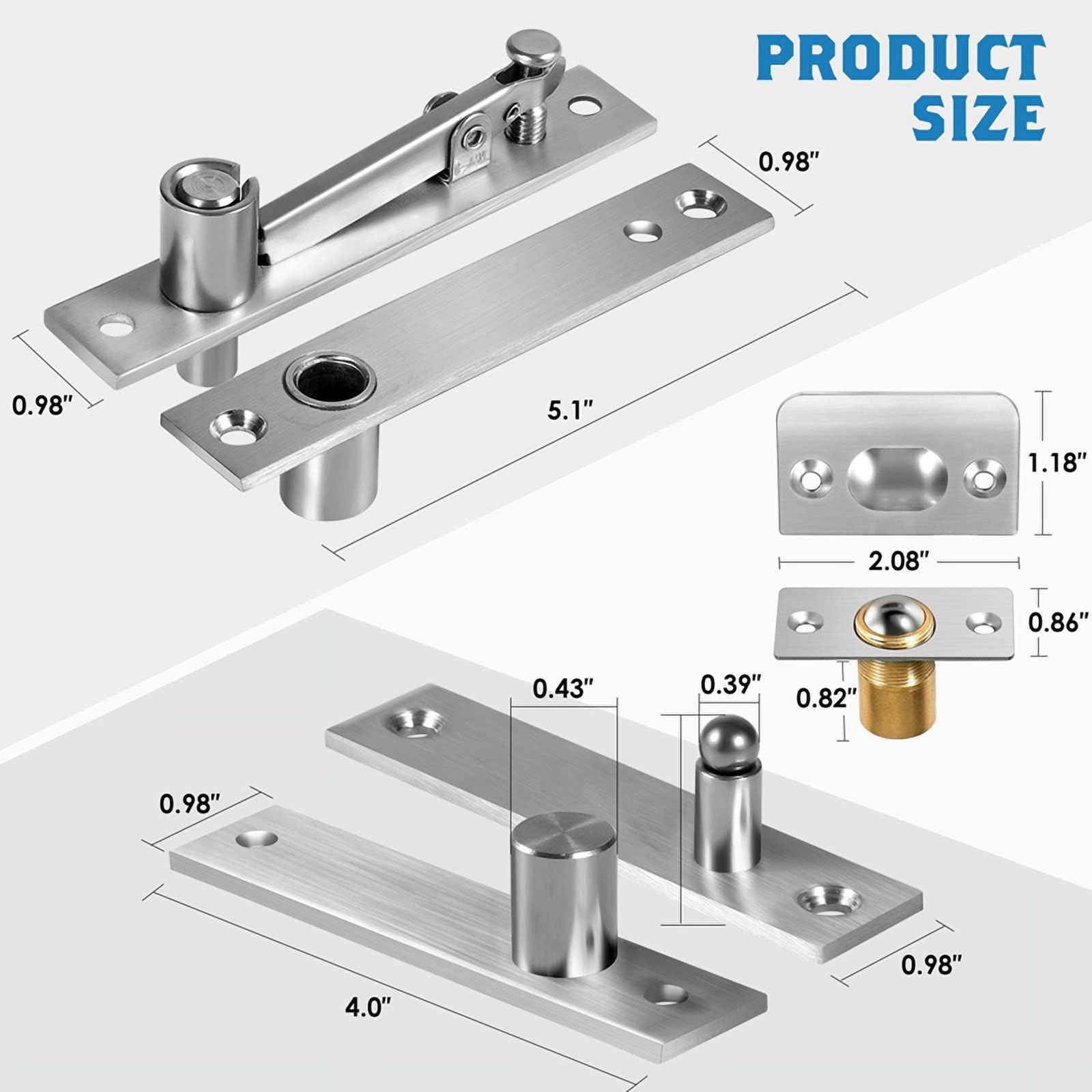 Charnières De Porte 4 Pièces, Amovibles, Silencieuses, Rotatives Stables Pour Portes Bois