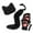 Black, variant on Runquan and Tail Set Realistic Tail for Masquerade Role Play Halloween Party Costum white