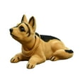 thumbnail image 2 of Figura de perro con cabeza de perro que mueve la cabeza para el tablero del automóvil. Perro pastor, 2 of 9