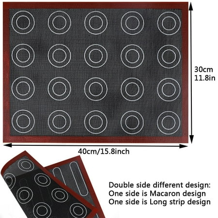

1pc Silicone Hollow Baking Mat Sheet Nonstick Oven Liner Perforated Mesh Pad Baked Biscuits Non-Stick Heat-Resistant Cooking Bakeware Mat For Ovens And Microwaves Double-Sided Available Baking Mat