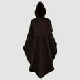 thumbnail image 4 of LEKODE steampunk costume for woman capes for adults cloak with hood women waterproof cloak Hooded Medium Women Cape Vintage Overcoat Fashion Button Cloak Woolen Coat Cloak Coffee S, 4 of 6