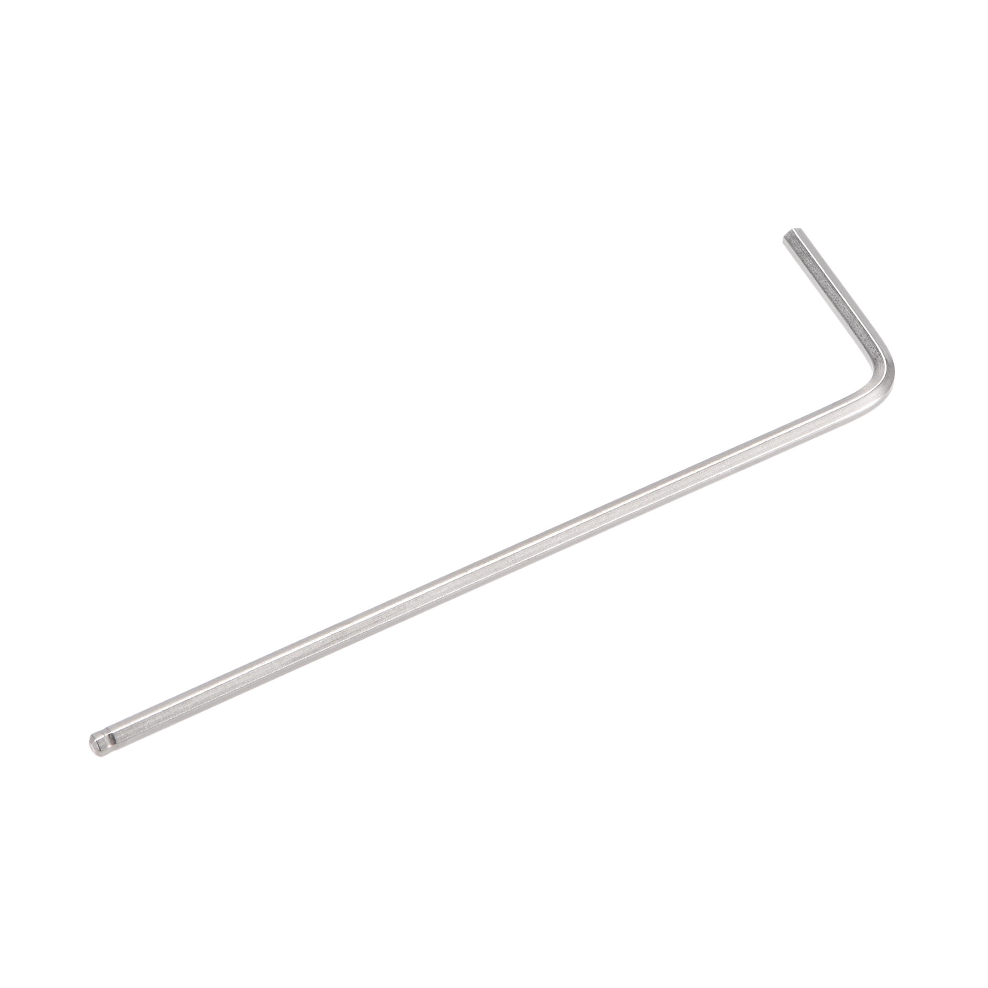 Unique Bargains Ball End Hex Key Wrench L Shaped Long Arm CR-V Silver 1/16"