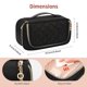 thumbnail image 5 of Bolsa de maquillaje OCHEAL, pequeña, portátil, de viaje para mujer, color negro, 5 of 9