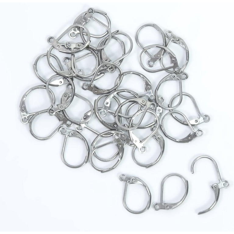 100pcs Wholesale Stainless Steel Earring Hooks Findings for DIY Jewelry  Making (French Earring Hook)