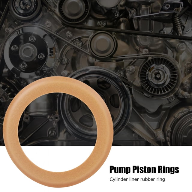 Rubber Piston Ring, Light and Practical Pump Piston Rings, Low Noise Impact Resistance for Air Compressor Pneumatic Equipment