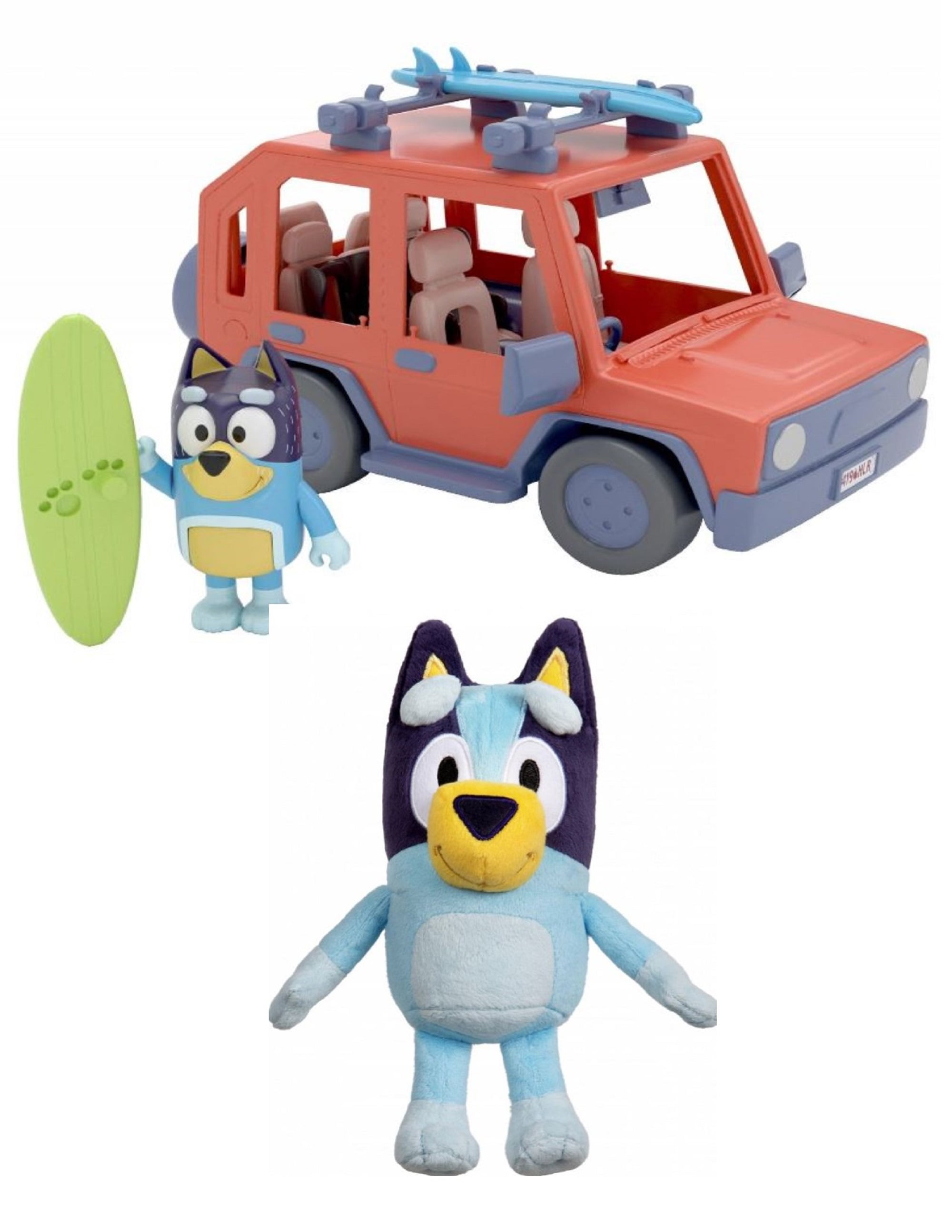 Bluey Family Friends Heeler Jeep 4WD Family Vehicle and