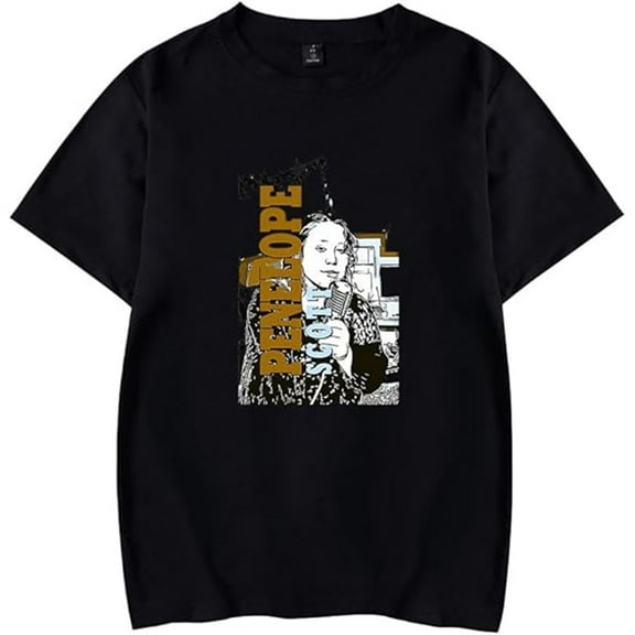 Penelope Scott Merch T-shirt Summer Retro Round Neck Short Sleeve Men And Women Street Wear