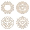 thumbnail image 1 of Mandala Wooden Wall Art Set of 4, Peacful Flourish Connected Swirls Motive, Birch Plywood Rustic Wall Art Accent for Hallway Bedroom Living Room and Offices, 11.4" X 11.4" X 0.1", by Ambesonne, 1 of 4