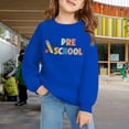 thumbnail image 2 of Mercatoo Girls Back to School Sweatshirt Letter Graphic Crewneck Sweatshirt Boys First Day of School Drop Shoulder Pullover Tops, 2 of 6