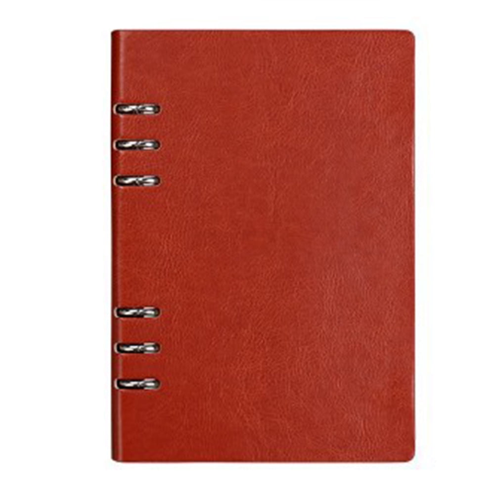 Huanledash A5 6-Ring Binder Notebook Faux Leather Office Writing Journal Diary Planner