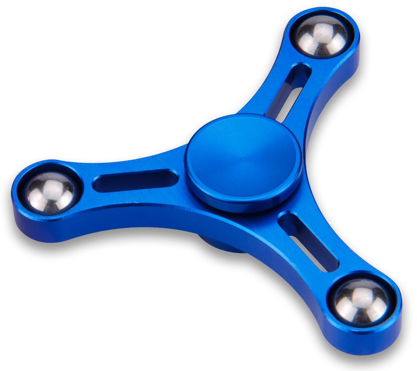 LOT OF 3 WIZGI  Aluminum-Hand-Spinner-Tri-Fidget-Spinner-3D-EDC-Focus-Toy 
