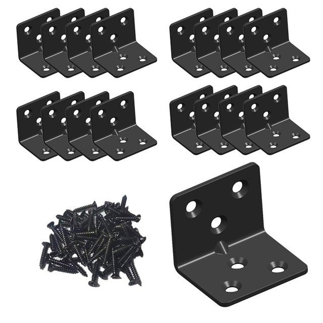 Escuadra para estante Aufuga de acero inoxidable en forma de L 3.8 x 3 x 3 cm