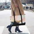 thumbnail image 4 of FORMRS Canvas Laptop Tote Bag for Women with 15.6" Computer Compartments Shoulder Handbag, Abstract Landscape, 4 of 7