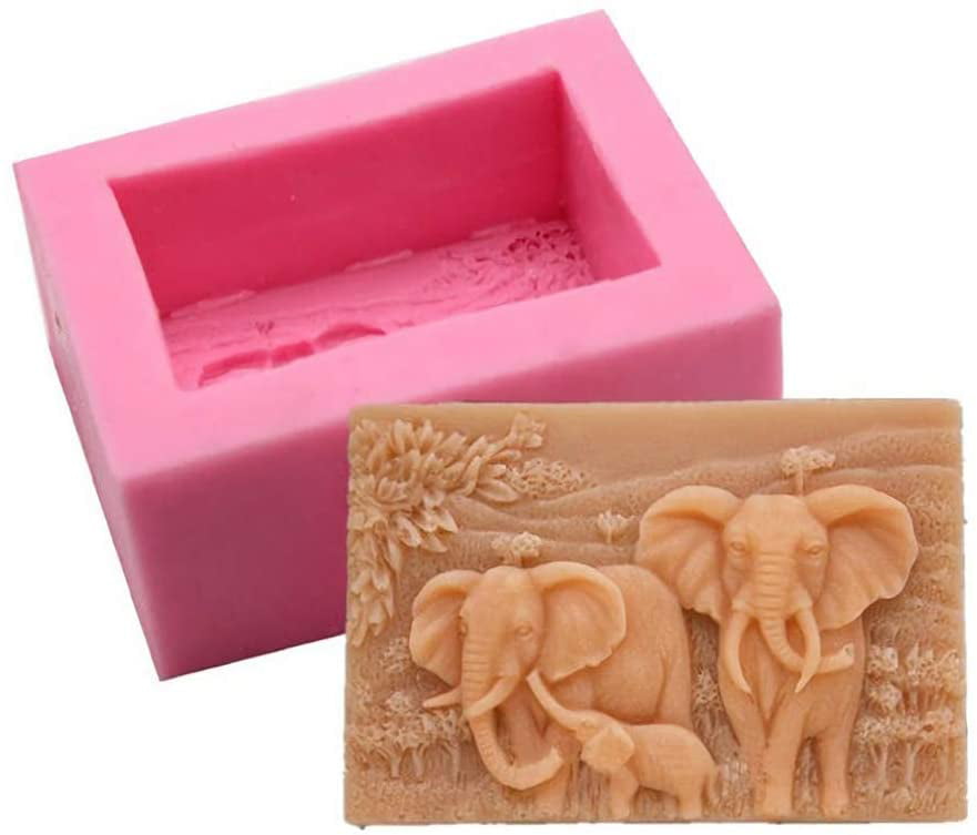 "Elephant" plastic soap mold soap making mold mould 