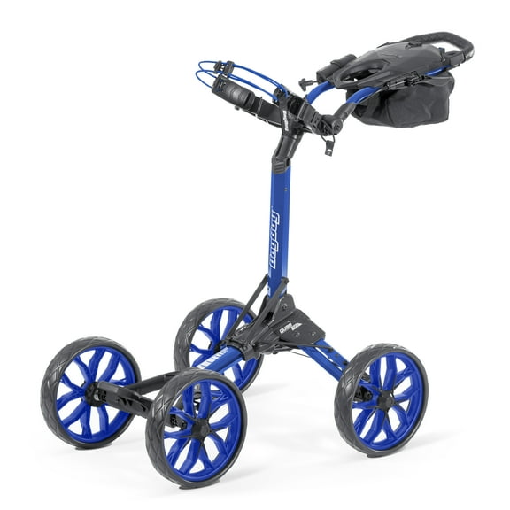 Bag Boy Golf Quad Pro Royal/Black Pull Cart New
