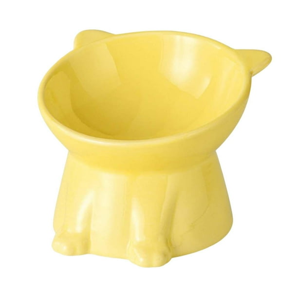 Cuenco para gatos Fernando Cuencos para gatos elevados amarillo