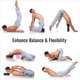 thumbnail image 3 of Paquete de 4 Bloques de Yoga, 23 X 15 X 7,6 cm Bloques de Yoga de Espuma EVA de Alta Densidad para Ejercicios, Respetuosos con el Medio y Livianos, Negro, 3 of 4