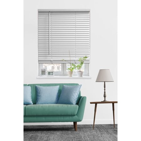 Mainstays 1 Cordless Room Darkening Vinyl Blinds White