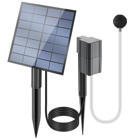 yaaqii Solar Powered Pond Oxygen Pump Solar Air Pump Aerator Pump for Pond Fish