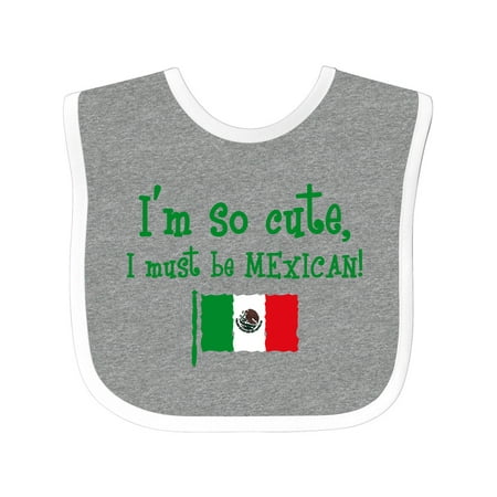 

Inktastic So Cute Mexican Gift Baby Boy or Baby Girl Bib