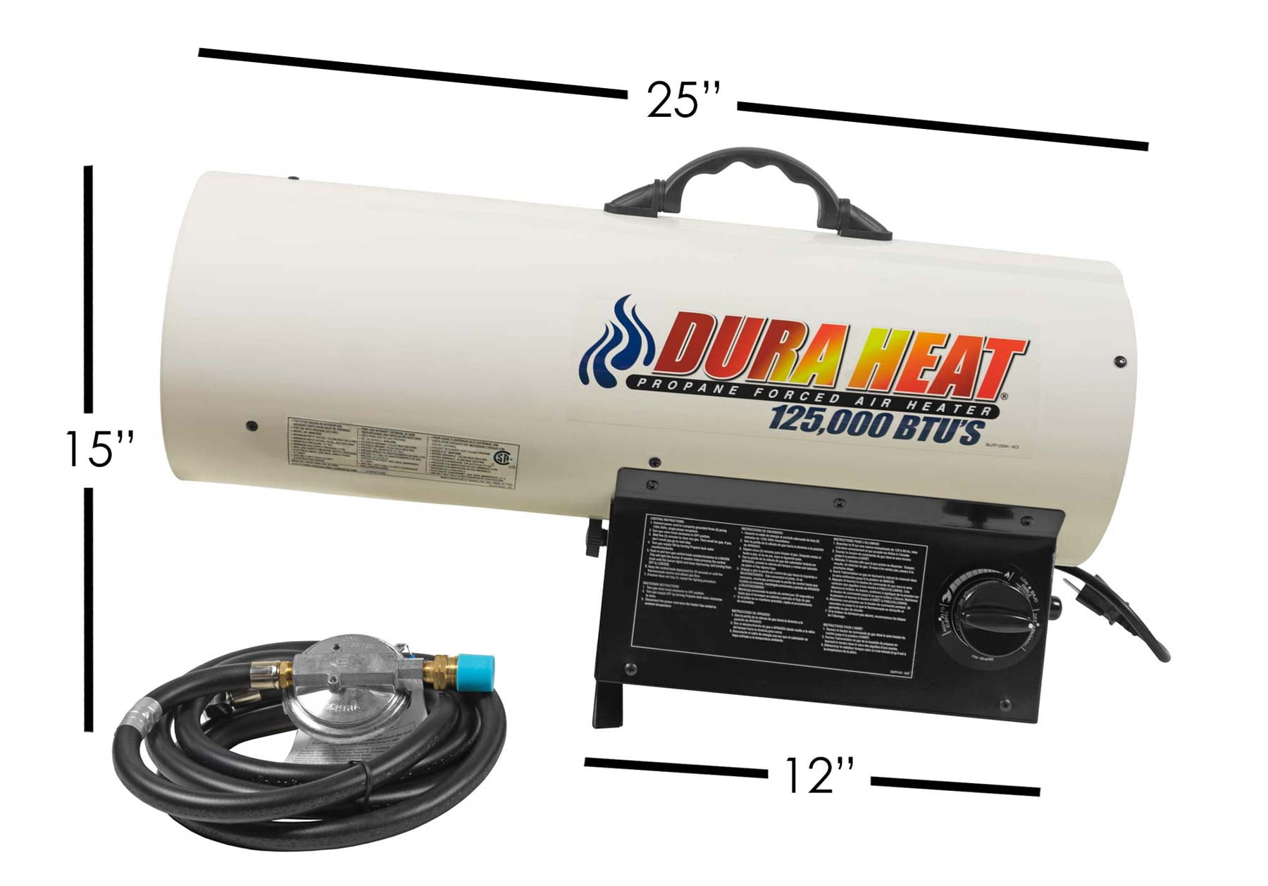 World Marketing DuraHeat 125,000 BTU Portable Propane Forced Air Heater -  Walmart.com