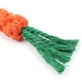 thumbnail image 3 of Pet Rope Toy Carrot Teeth Cleaning Interactive Dog Chew Rope Dog Bite Toy, 3 of 7