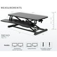 thumbnail image 4 of VIVO Carbon Fiber Height Adjustable Standing Desk Monitor Riser, 32" Tabletop, 4 of 9
