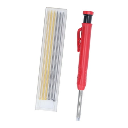 

Woodworking Marking Pen Multifunctional Labor Saving Metal Scriber Tool Comfortable To Hold For Plastic Glass Scribing 2 Color Refill