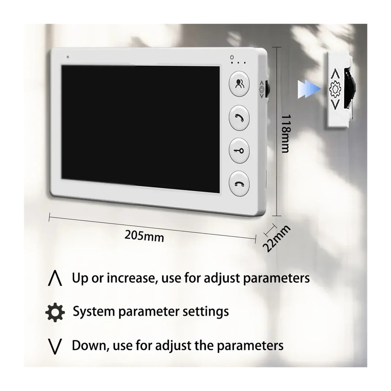 2/3/4 Unit Multi Apartments Intercom Video Doorbell With RFID Card Unlock 7inch 4Wired Video Door Phone System ,Crystal-Clear 2K