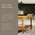 thumbnail image 5 of Open Box Maven Lane Pullman Rectangular Coffee Table, Antiqued Natural Finish, 5 of 7