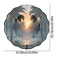 thumbnail image 4 of Tropical Sunset Metal Wind Spinner & Chime - Serene Palm Tree Design for Yard & Garden Decor Captivating Colors & Tranquil Vibes, 4 of 6