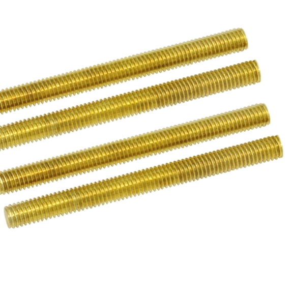 4pieces Brass Threaded Rods, M4 Pitch,200mm Long