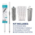 thumbnail image 2 of Bona High Performance 6ft Extendable Dusting Kit - Includes 1 Extendable Handle, 1 Reusable Duster, 3 Disposable Dusters, and 1 Storage Bag, 2 of 6
