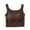 Coffee, variant on Ribbed Vest Top with Chest Womens Side Split Crop Tank Tops Slim Gym Casaul Vests Summer Solid Color U-Neck Tops Plain Yoga Sports Sleeveless Basic Undershirt