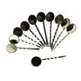 thumbnail image 2 of Pasador Para El Cabello de 20 Piezas Con Bandeja de ajuste de Bisel de Cabujón de 18 Mm Bronce Y negro Sunnimix, 2 of 8