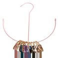 thumbnail image 1 of CHOK 1pc Belt Storage Rack U Shaped For Multi-purpose Hanger Organizer Of Scarf  Tie  Stainless Steel Solid Metal Dipped Sorting Clothes Rack, 1 of 4