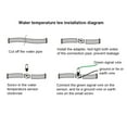 thumbnail image 4 of Water Temperature Gauge Adapter Water Temp Gauge Adapter Water Temperature Joint Pipe Water Temperature Meter Adapter Water Temp Gauge Accessory 36mm 1.4in Water Temperature Temp, 4 of 8