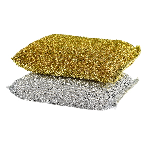 Pebbuoy 2Pcs Dishwashing Sponges Non-Scratch Dirt Stain Removal Reusable Easy to Clean Scrub Pads Heavy-Duty Scrubbing Cleaner Sponges