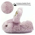 thumbnail image 5 of Hpapadks Boys Slippers Winter Cozy Bunny Fleece Shoes Soft Indoor Outdoor Slip On Comfortable Footwear Shoes for Girls Purple, 5 of 6