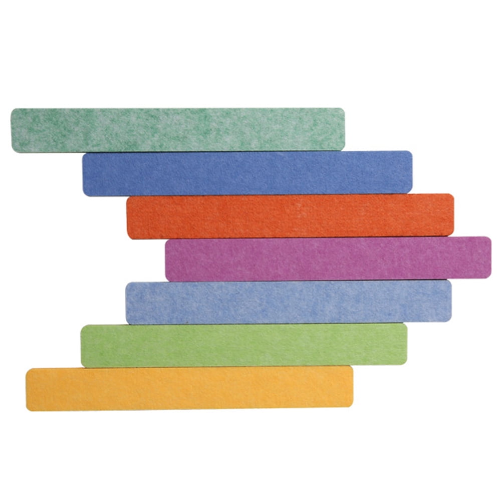 7pcs Felt Bulletin Board Strips Memo Board Bar Strips for Home Office