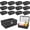 Black 2, variant on 12 Pack Small Lunch Bags Bulk,Portable Soft Insulated Lunch Bag for Women Men,Mini Cooler Lunch Box with Handle for Work & School,Black