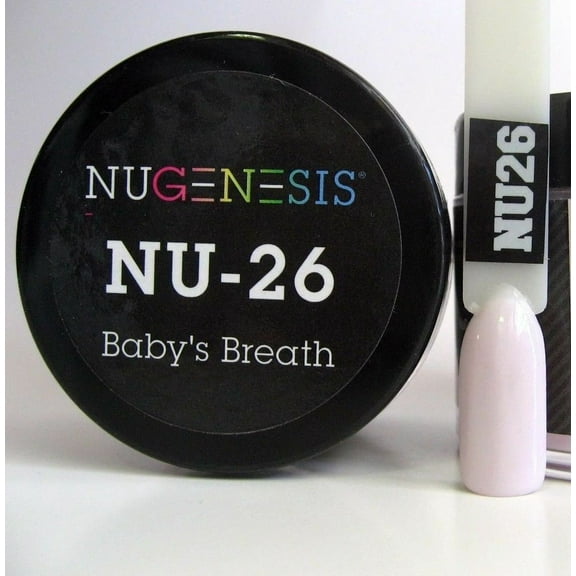 NUGENESIS Nail Color Dip Dipping Powder 1.5oz/jar - NU26 Baby's Breath