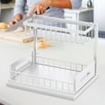 thumbnail image 1 of Cqxid Rack Under $30 Under Sink Organizer Pull Out Cabinet Organizer 2 Tier Slide Out Sink Shelf Cabinet Storage Shelves Under Sink Storage For Kitchen Bathroom Cabinet, 1 of 8