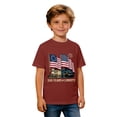 thumbnail image 4 of Huowey Boys Youth Graphic Tees 4Th Of July Shirt Short Sleeve Casual Crewneck Loose Fit Base Top Stylish Celebrate National Flag Print 250Th Anniversary T-Shirt Independence Tshirts,10-11 Years, 4 of 4