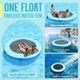 thumbnail image 6 of Jocisland 8FT Inflatable Water Hammock Round Floating Dock with Mesh, Tanning Pool Floating Rafts for Adults, Inflatable Raft Float Ring Platform, 6 of 10