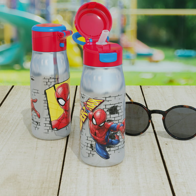 Simple Modern Spiderman Kids Water Bottle with Straw Lid | Marvel Insulated Stainless Steel Tumbler | Summit | 18oz, Spidey Kid