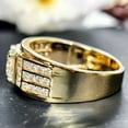 thumbnail image 2 of 2CT Round Cut Simulated Diamond Men's Wedding Engagement Band Ring 14k Yellow Gold Plated 925 Silver, 2 of 5