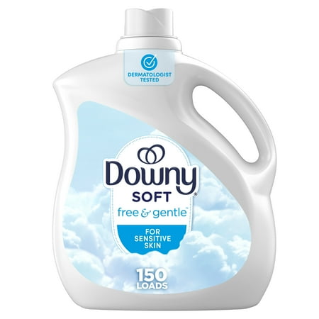 Downy Free &Amp; Gentle Fabric Softener And Conditioner, 111 Fl Oz, 150 Loads, Hypoallergenic