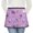 Unicorn and Castle, variant on Unicorn and Star Purple Pattern Server Half Apron with Pockets,22.8 X 11.8 Inch Half Waist Design with Black Trim,Restaurant Waitstaff Uniform