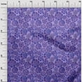 thumbnail image 3 of oneOone Polyester Spandex Violet Fabric Floral Craft Projects Decor Fabric Printed By The Yard 56 Inch Wide, 3 of 4